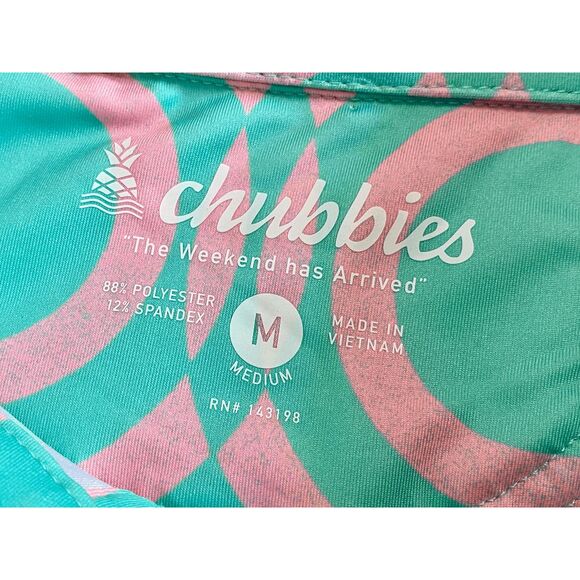 Chubbies The Mosaic Performance Polo Shirt NWT M - Picture 6 of 6